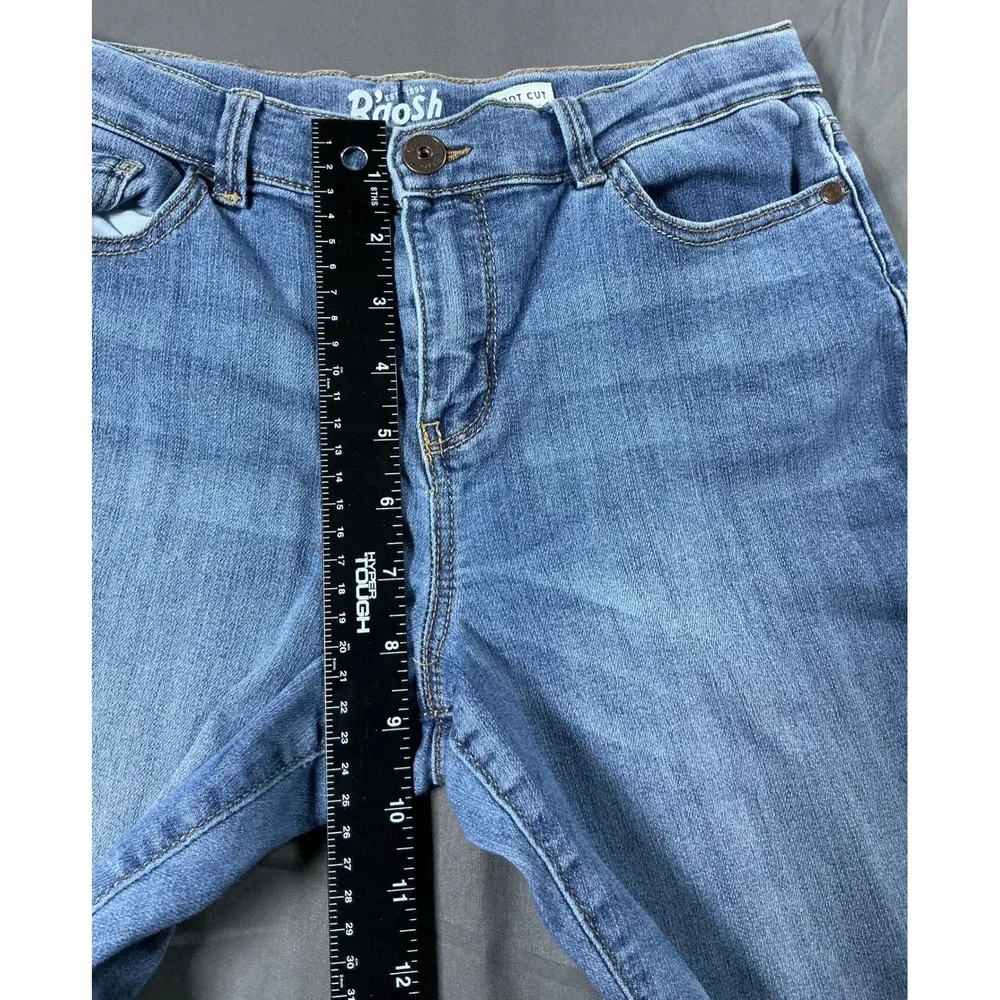OshKosh Bgosh Girls Blue Jeans Size 14R Boot Cut Medium Wash Adjustable Waist